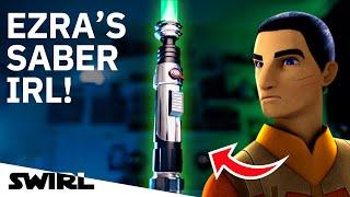 EZRA'S GREEN LIGHTSABER  in real life from SABERFORGE