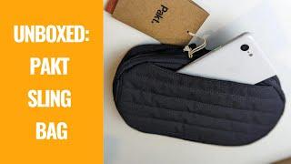 Unboxing the Pakt Sling Bag