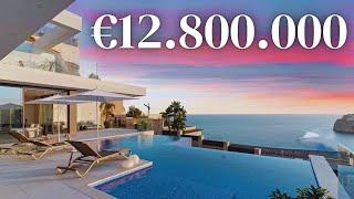 Touring Modern Designer Villa in Cala Llamp Mallorca with Insane Sea Views & Romantic Sunsets!