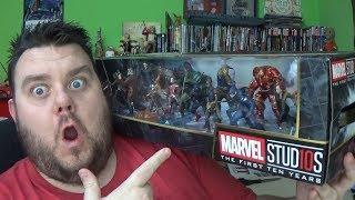 Marvel Studios First Ten Years Mega Figurine Set Disney Store Exclusive Figure Unboxing Toy Review