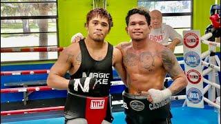 JOHN RIEL CASIMERO VS MAGIC MIKE PLANIA FULL SPARRING