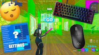 *UPDATED* BEST Keyboard SETTINGS + Box fights Chill Gameplay  Relaxing Keyboard Sounds 