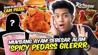 MUKBANG AYAM 100X SPICY BESAR GILERR!!! CARI PASAL MAKAN SEKOR AYAM SAMPAI TERCEKIK?!