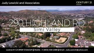 Judy Lewicki & Associates list 290 Highland Road in Simi Valley