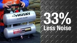 Husky Silent Flow Air Compressor - The Home Depot