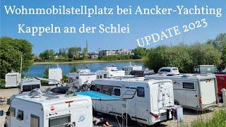 Leni & Toni CHECK | Wohnmobilstellplatz in KAPPELN bei Ancker Yachting | Update Mai 2023 | 