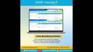 Canara Bank | Multiple Internal Fund Transfer Tutorial