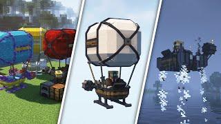 ViesCraft Machines Mod (1.19) | Steampunk AIRSHIPS & Hovercrafts!