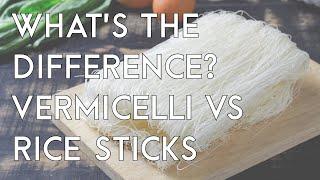 How are Asian vermicelli and rice noodles different?