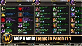 MOP Remix Items in Patch 11.1 erhältlich