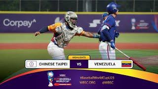 HIGHLIGHTS – Game 30 – Chinese Taipei vs. Venezuela - WBSC U-23 Baseball World Cup 2024