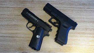 Glock 19 und Colt Defender - starke 4,5mm Stahl BB Non Blowback CO2 Pistolen