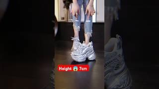7cm Height Increaser  Everyday Height Increasing Sneakers For Women's  #shoes #fashion #sneakers