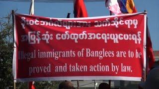 Protest in Myanmar's Rakhine state opposes Rohingya return