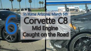 Six C8 Corvettes On the Road In Yuma - Dual Brake Calipers?