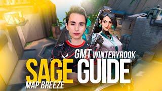 ПРО СТЕНКИ И РАСКИДКИ ЗА SAGE НА КАРТЕ BREEZE | VALORANT GMT esports | Winteryrook