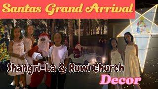 Santa’s Grand Arrival & Magical Christmas Decor at Shangri-La & Ruwi Church | Muscat | Oman