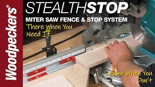 StealthStop Miter Saw Fence & Stop System | Woodpeckers Woodworking Tools