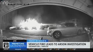 Coming up on CBS13: Vehicle fire leads to arson investigation