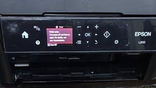 Epson L850 pvc card printer error Problem CD DVD Sensor Problem Tery Problem PW sensor Problem