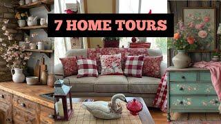 New DELVE INTO STYLISH 7 HOME TOURS: Timeless Vintage-Rustic Inspired Shabby Chic Decorating Ideas