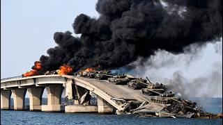 2 MINUTES AGO! Russian Crimean Bridge Defense is Breached After Ukrainian F-16 Jet Daring Air Raid!