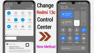 Redmi 13c Control Center Settings | Change Control Center On Redmi 13c | HyperOS Control Center 