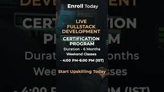 Become A Part of Million Dollar FullStack Domain | #FullStack #Live #Training