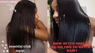 How often should you use Essential oils & WASH  your type 4 natural hair?? | Natural Nadine