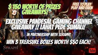 $ 150 WORTH OF PRIZES - EXCLUSIVE Pandesal Gaming Channel GIVEAWAY - in Partnership with SERAPH!