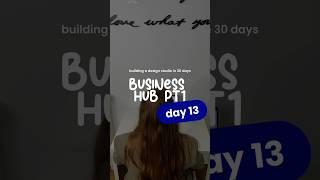 Building a Design Studio in 30 Days | DAY 13 | Business Hub in #notion PT1 