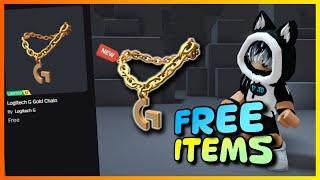 New FREE LIMITED UGC items , How to get FREE UGC LIMITED ITEMS Logitech G Gold Chain on ROBLOX