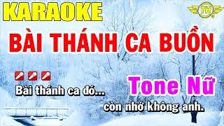 Bài Thánh Ca Buồn Karaoke Tone Nữ Nhạc Sống | Trọng Hiếu