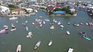 Flyover from the 4th of July - Key Allegro in Rockport Texas is back!