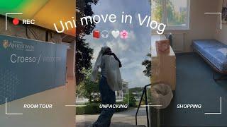 Uni Move In Vlog  Move back to Uni with me 2024| Aberystwyth University | room tour + Unpacking