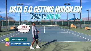 Brutal Tennis Battle vs Ex-D1 Player! Can I keep up with him? + BONUS tips! | USTA 5.0, UTR 8