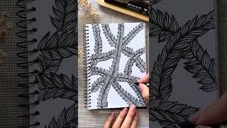 The easiest full page doodle! #mindfulart #stressrelief #drawing #easyart