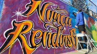 Graffiti lettering Nunca rendirse