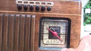 PHILCO 40-125 Vintage Six Tube Push Button Radio