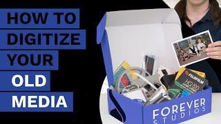 How to digitize your VHS tapes, photo prints, slides and 8mm film with Forever Studios.