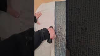 Cutting a custom rug #shorts #custom #female #femaleart #smallyoutuber