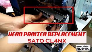 SATO CL4NX Headprinter Replacement #diy #repairprinter #sato