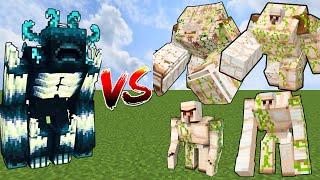 MUTANT WARDEN vs ALL IRON GOLEM BOSSES | Minecraft Mob Battle