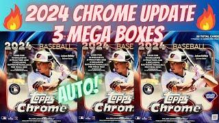 2024 Topps Chrome Update Mega Boxes ** Auto! Top RC Parallels and More!! 3 Boxes **