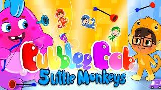 BubbleeBob: Five Little Monkeys - Fun Kids Song for Learning and Play #KidsSong #fivelittlemonkeys