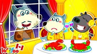 Poor Wolfoo Picks Rich Friends over His Dad  Good Behavior  Wolfoo Kids Cartoon 