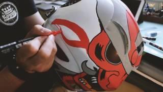 Helmet Posca Art | Samurai | Black Bear Creative