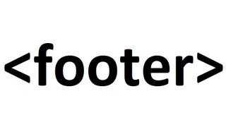 Learn HTML code: footer