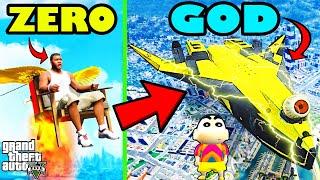 Franklin Upgrading PLANES to GOD PLANES in GTA 5 | SHINCHAN and CHOP