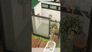 Custom Glass Walk-In Shower: Sims 4 Quick Tips Build Tutorial & Hacks #Shorts #Shorts28